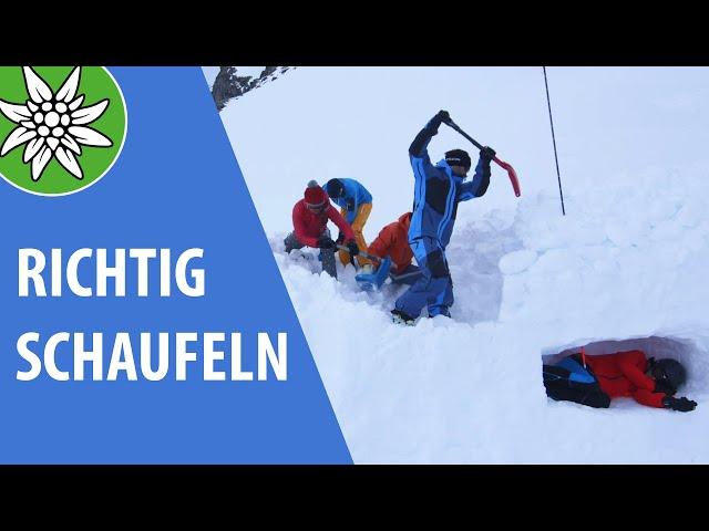 Richtig Schaufeln | SicherAmBerg Skitouren