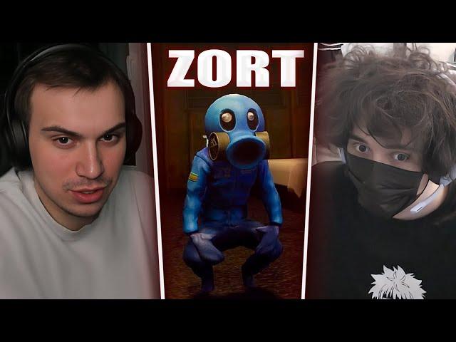 ГЛЕБ И РОСТИК ИГРАЮТ В ХОРРОР ZORT (со Славиком) | Sasavot и Rostikfacekid