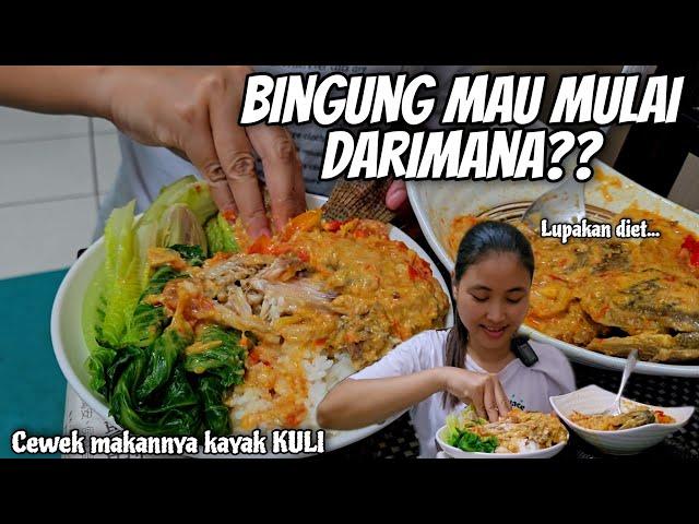 SAMPAI BINGUNG MAU MULAI DARIMANA⁉️ NILA XXXL MASAK KUAH SANTAN PEDAS‼️