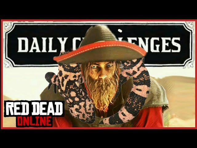 Daily Challenges - 1/1 Banded Gila Monsters Skinned I RDR2 Online [Banded Gila Monster Location]