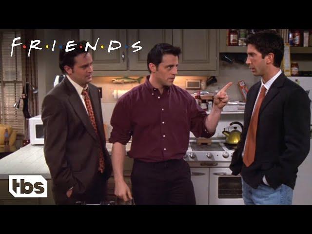 Friends: Joey Pushes Ross Into His Fridge (Season 6 Clip) | TBS