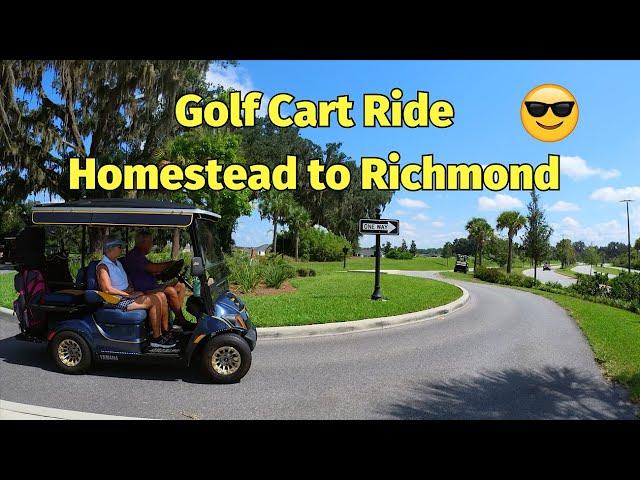 Golf cart ride fail! 4K in the Villages Florida