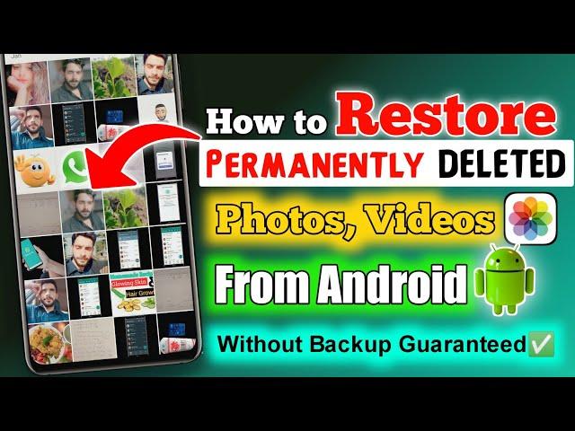 How To Recover DELETED Photos And Videos From Android Without Backup | Restore DELETED Photos,Videos