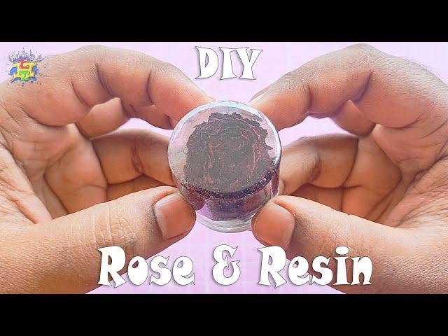 Rose Dip Into Resin | Rose Paperweight DIY | Resin Craft DIY | Arnab LHT Rose & Resin