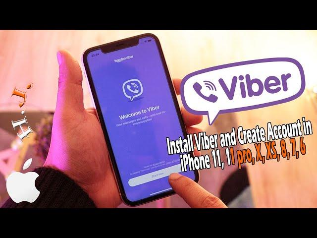 Install Viber and Create Account: iPhone 11, 11 pro, X, XS, 8, 7, 6