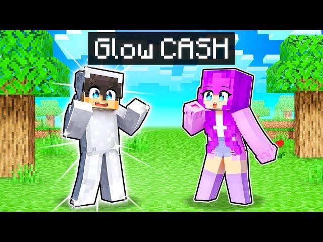 Turning into GLOW CASH in Minecraft!