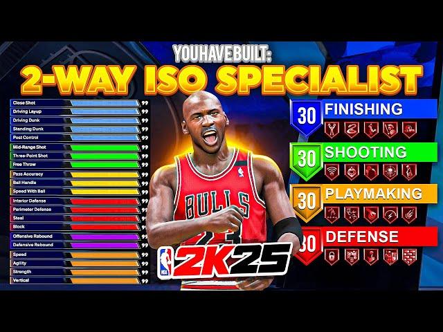 BEST TWO WAY ISO SPECIALIST BUILD on NBA 2K25 - BEST PG BUILD 2K25