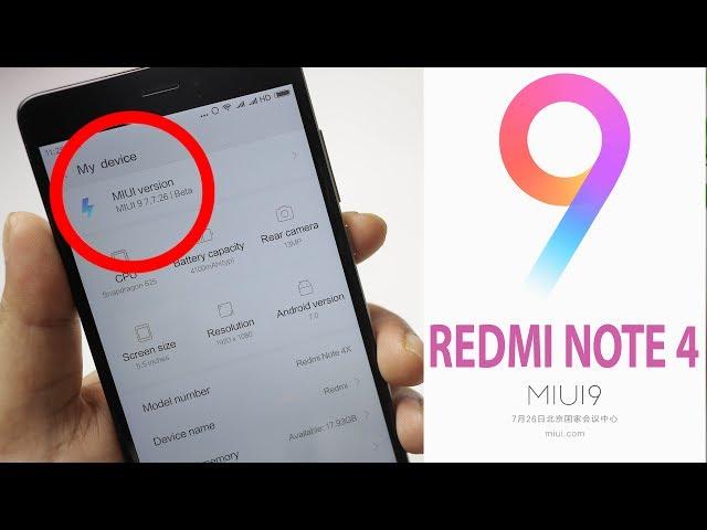 MIUI 9 for Redmi Note 4 : How to Install & First Look