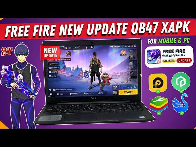 How to Download Free Fire OB47 New Update | Free Fire New Update OB 47 APK | Free Fire x86 Version