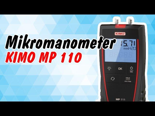 MP 110 Differenzdruck-Handmessgerät / Mikromanometer von KIMO
