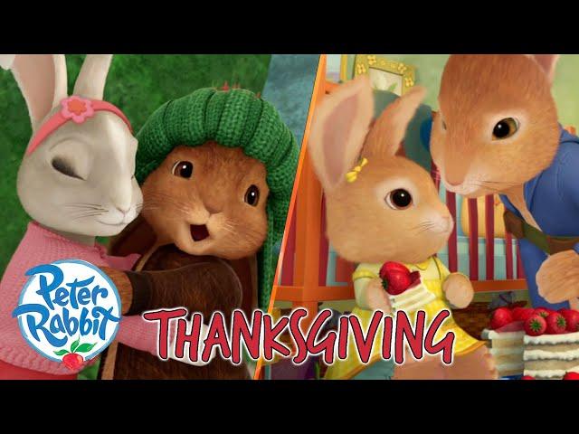 ​@OfficialPeterRabbit  - Celebrating Friends, Family & Food   #Thanksgiving Special | Cartoons for Kids