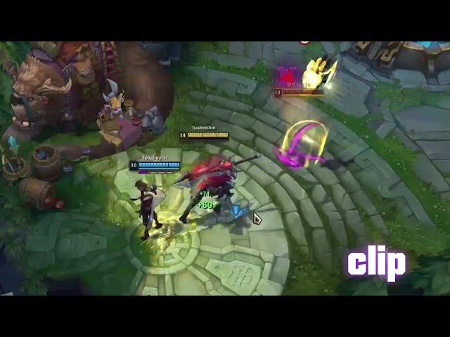 The moment where the Akali dash backfired