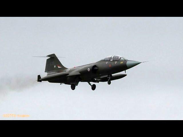 F-104 Starfighter Arrival at Leeuwarden (EHLW) - HOWLING Sound!