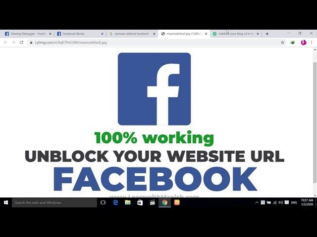 Domain Unblock Facebook | How to unblock URL link on Facebook 2020