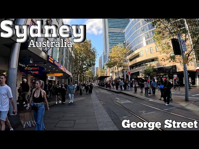 Australia Sydney Street Walk [4K]  - George Street Walking Tour