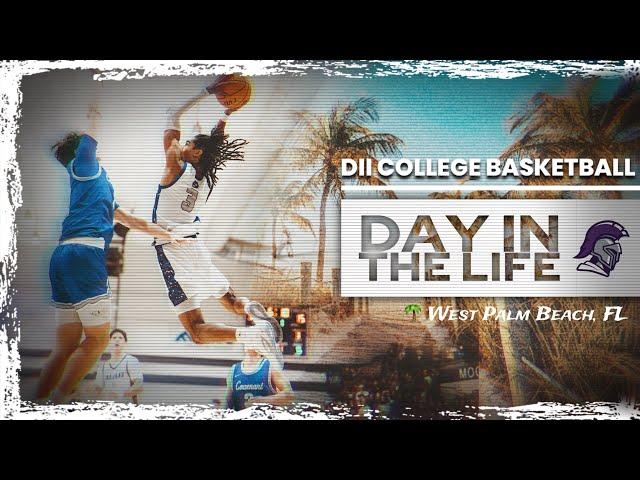 DAY IN THE LIFE | D2 COLLEGE BASKETBALL | 1ST GAME IN FLORIDA! Part 1 ️