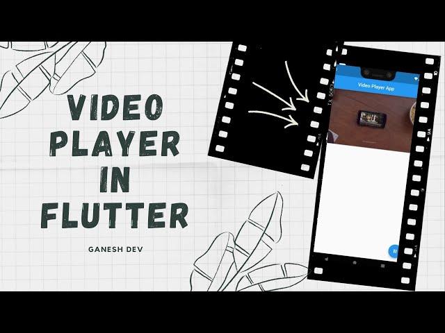 #4 Video Player in Flutter | Video Player with asset & network in Flutter | Ganesh Dev