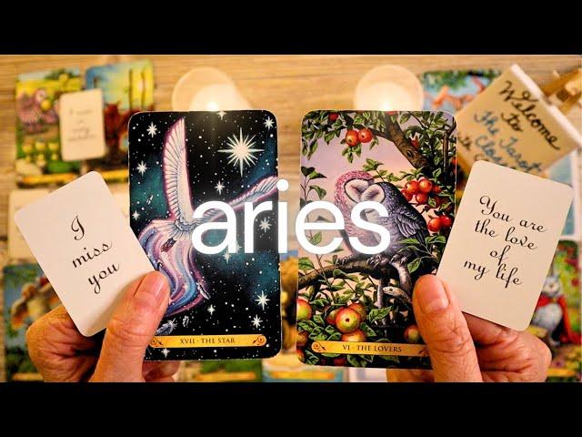 ARIES LOVE TAROT- JUST WHEN YOU HAD GIVEN UP, THEY APPEAR!! ️