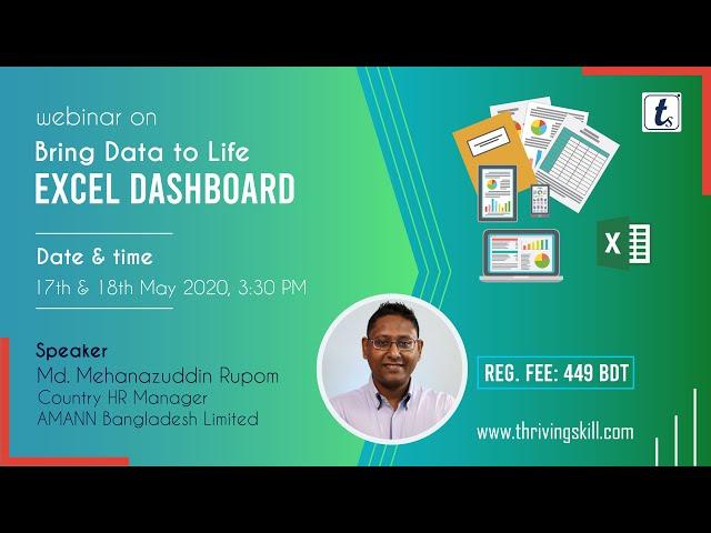 Webinar on Bring Data to Life Excel Dashboard