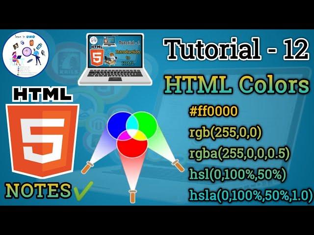 HTML Colors | Color name | Hex Value | rgb Value | rgba Value | hsl Value | hsla Value