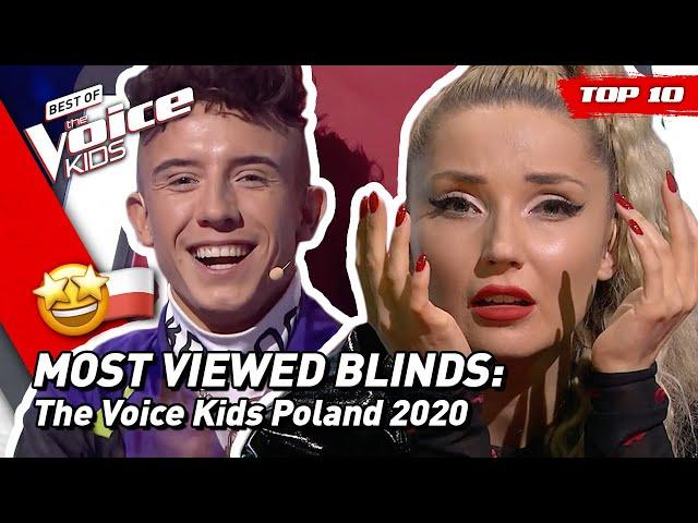 MOST VIEWED Blind Auditions of 2020 on The Voice Kids Poland  | TOP 10