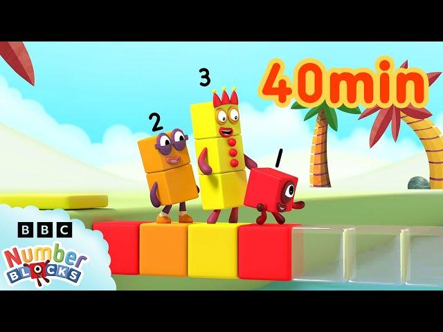 Colourful Math | Learn to count - 123 | Compilation for Kids |  @Numberblocks ​