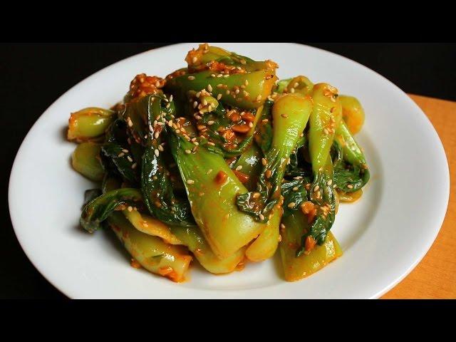 Bok Choy doenjang muchim (청경채 무침)