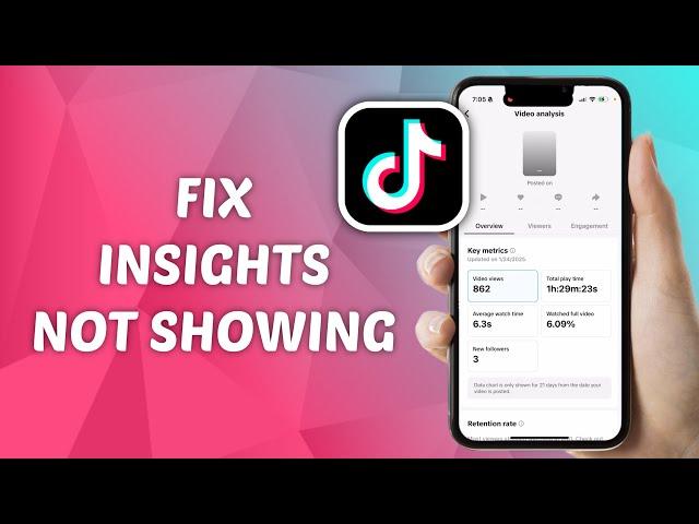 How to FIX More Insights (Analytics) Not Showing on TikTok Video