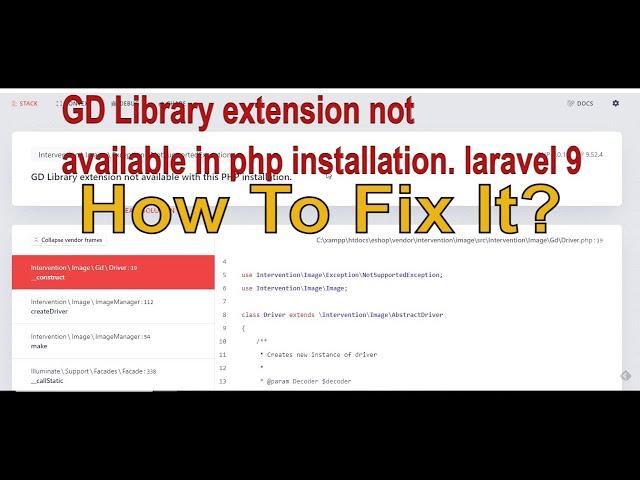 GD Library extension not available  in PHP Solution | how to fix GD Library extension not available