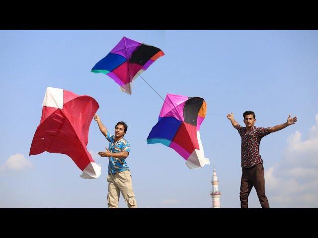 7 Feet Gudda Vs Colourful Kite Cut Challenge