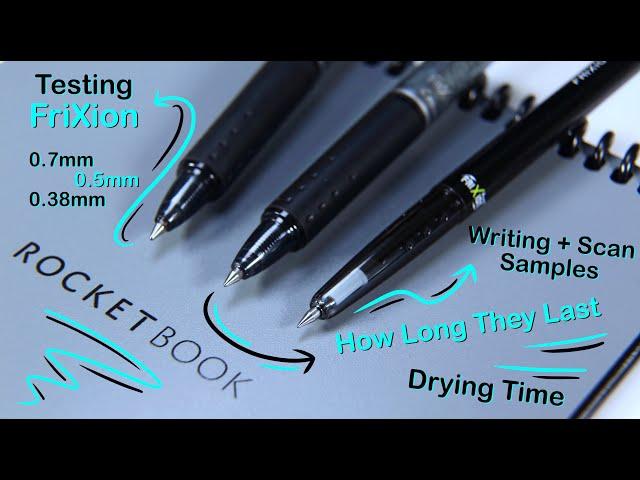 The BEST FriXion Pen for Your Rocketbook: 0.7mm, 0.5mm or 0.38mm?