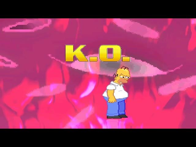 NICK54222 MUGEN Special: Homer Simpson Beats Up Adagio Dazzle