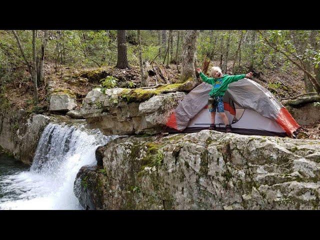 Back Country Camping & Hiking - Searching for Hidden Waterfall & Abandoned Mine