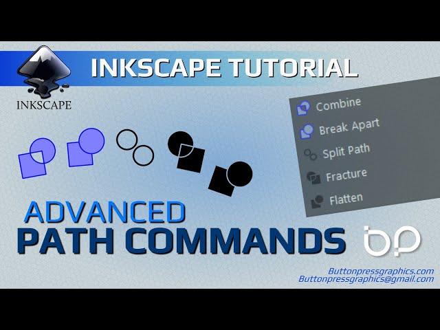 ADVANCED Path Commands In INKSCAPE