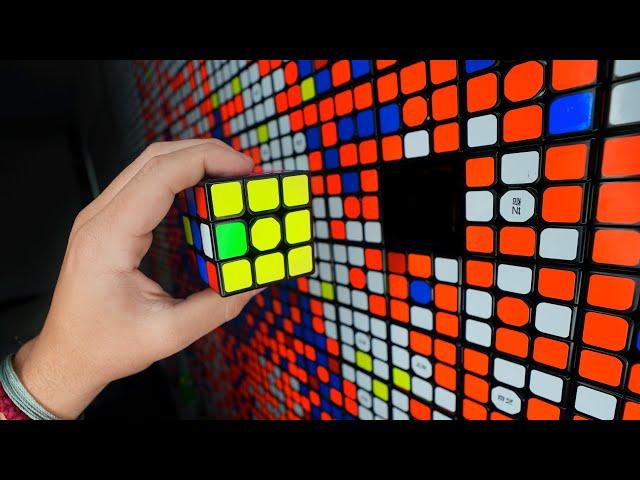 I Made A Sculpture with 10,000 Rubik’s Cubes…