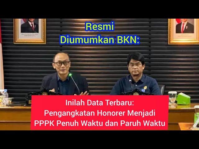 Resmi Diumumkan BKN: Ini Data Terbaru Pengangkatan Honorer Menjadi PPPK Penuh Waktu dan Paruh Waktu