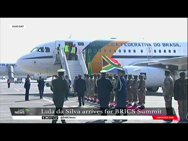 BRICS Summit | Brazil president H.E Mr Luiz Inácio Lula da Silva arrives in SA