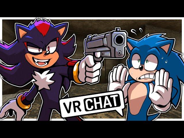 Movie Shadow Gives Movie Sonic Gun Lessons In VRCHAT!!