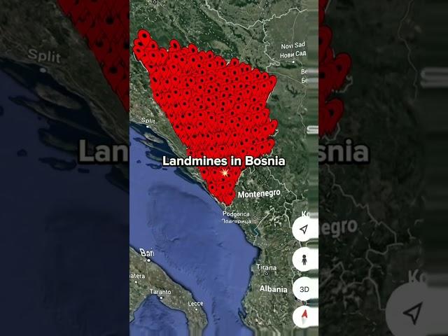 Landmines in Bosnia  #shorts #countries #memes