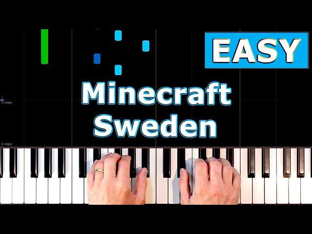  Minecraft - Sweden - Piano Tutorial Easy