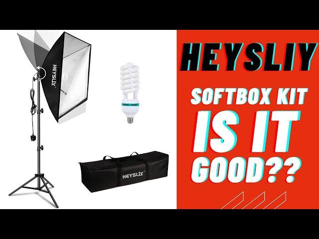 Budget Soft box Photography Lighting Kit - Heysliy Review