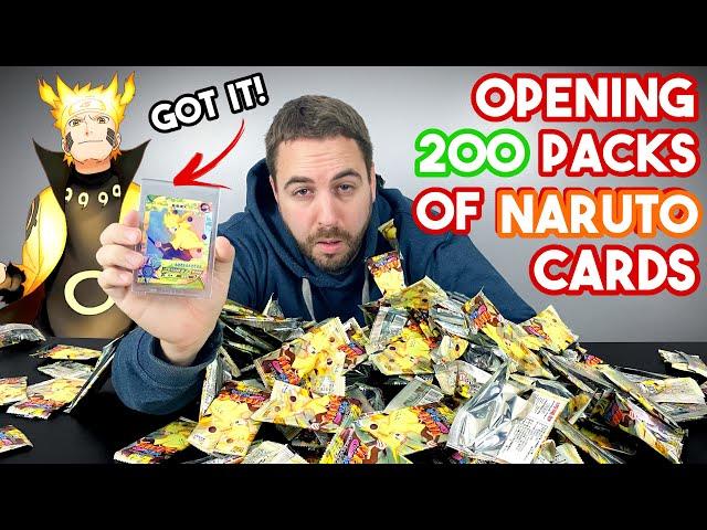 Got the BIG ONE!!! Opening Up  200 Packs of Kayou Naruto Cards