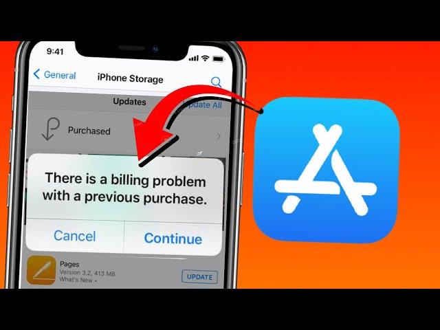 There is a billing problem with a previous purchase 2022 | Fix App Store there is a billing problem