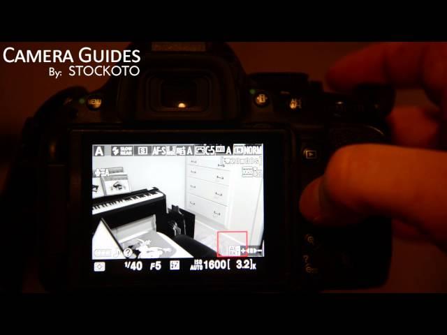 How to turn on Live View mode on a Nikon D5100 , D5200, D5300