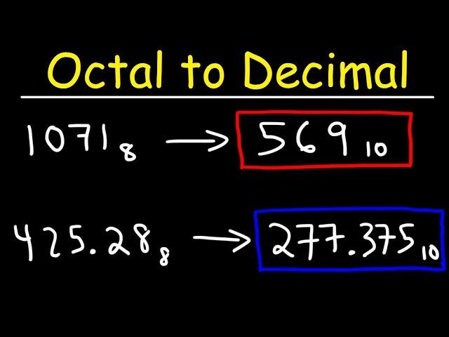 Octal to Decimal Conversion