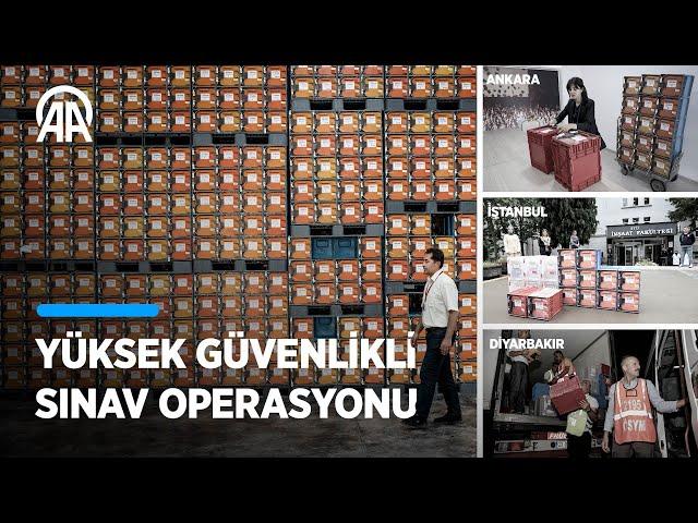 ÖSYM'nin YKS için yürüttüğü "yüksek güvenlikli sınav operasyonu" adım adım görüntülendi