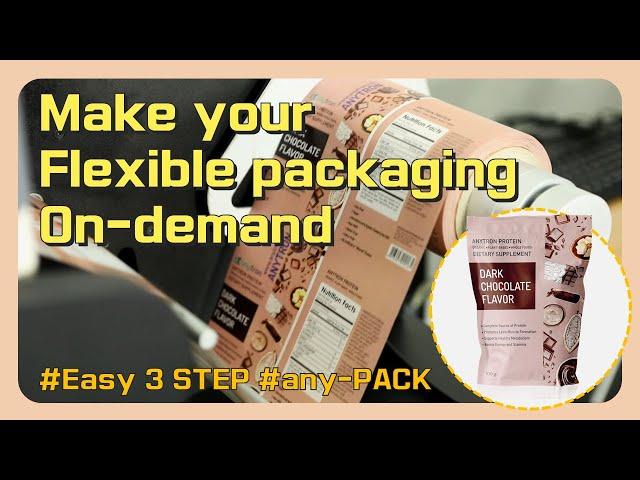 Flexible packaging printing on-demand any-PACK