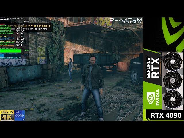 Quantum Break Ultra Settings 4K | RTX 4090 | i9 12900K 5.3GHz