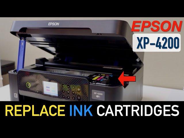 Epson XP 4200 Ink Cartridge Replacement.