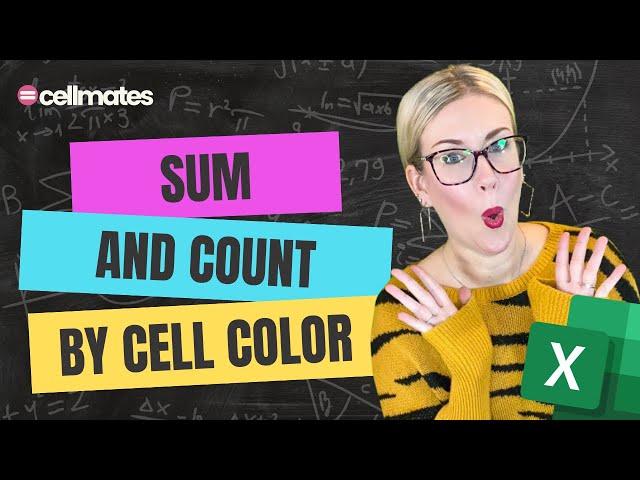 SUM and COUNT by Cell Colour in Excel -- WITHOUT VBA!